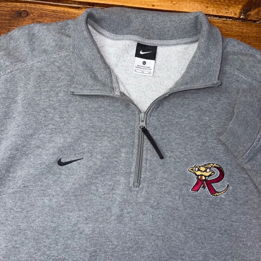 Nike Wisconsin Timber Rattlers 1/4 Zip Pullover Sweatshirt XL Embroidered MiLB